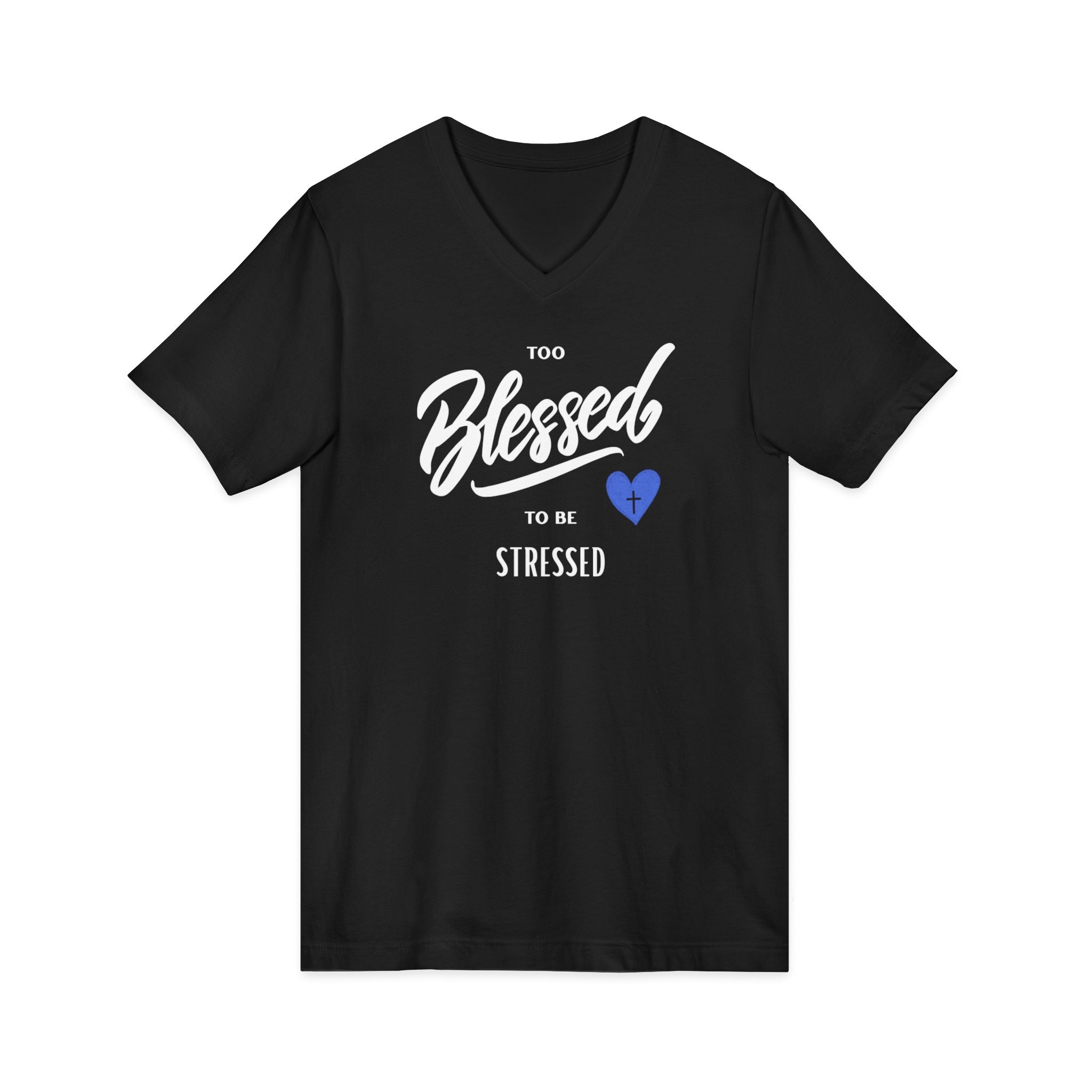 Unisex Jersey Short Sleeve V-Neck Tee