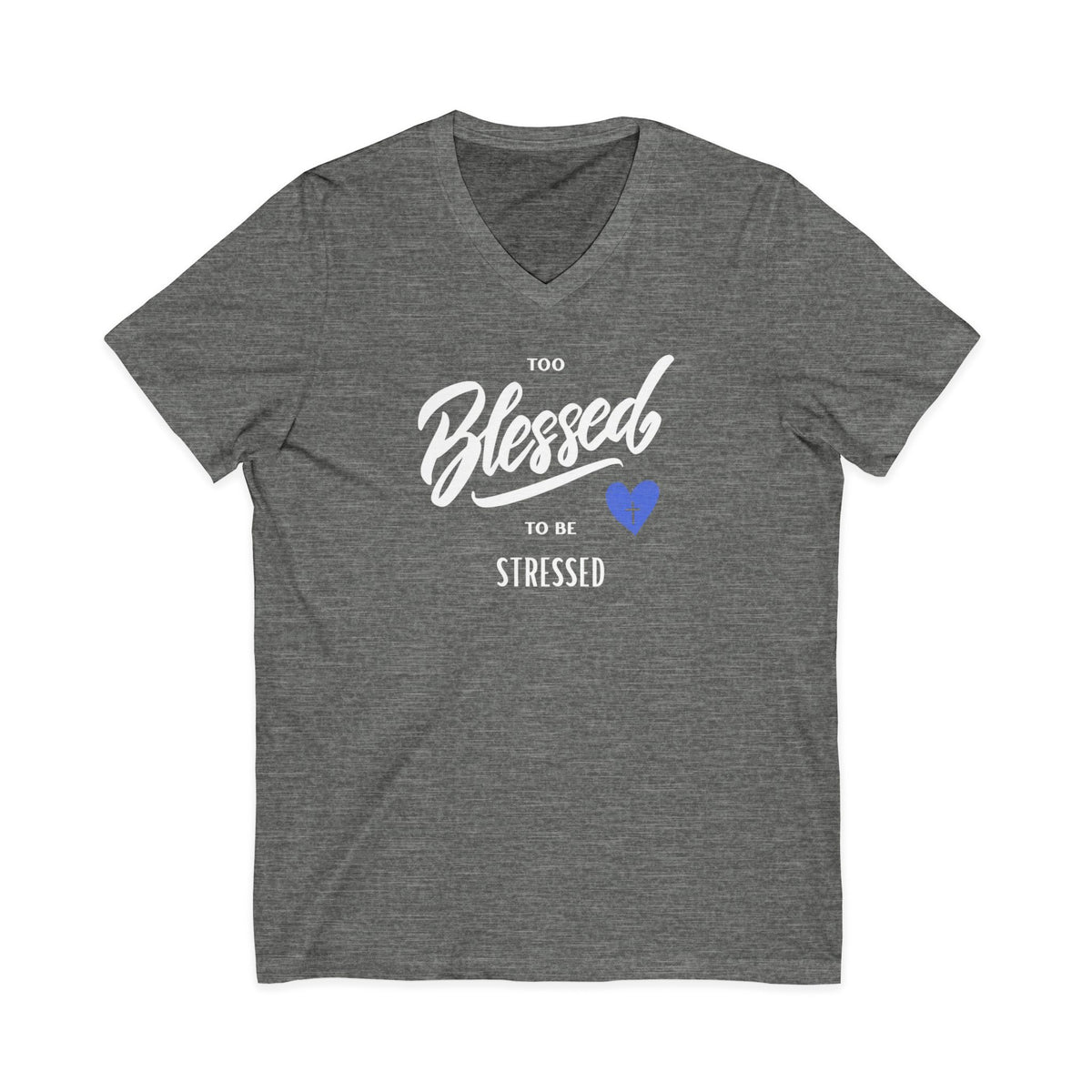 Unisex Jersey Short Sleeve V-Neck Tee