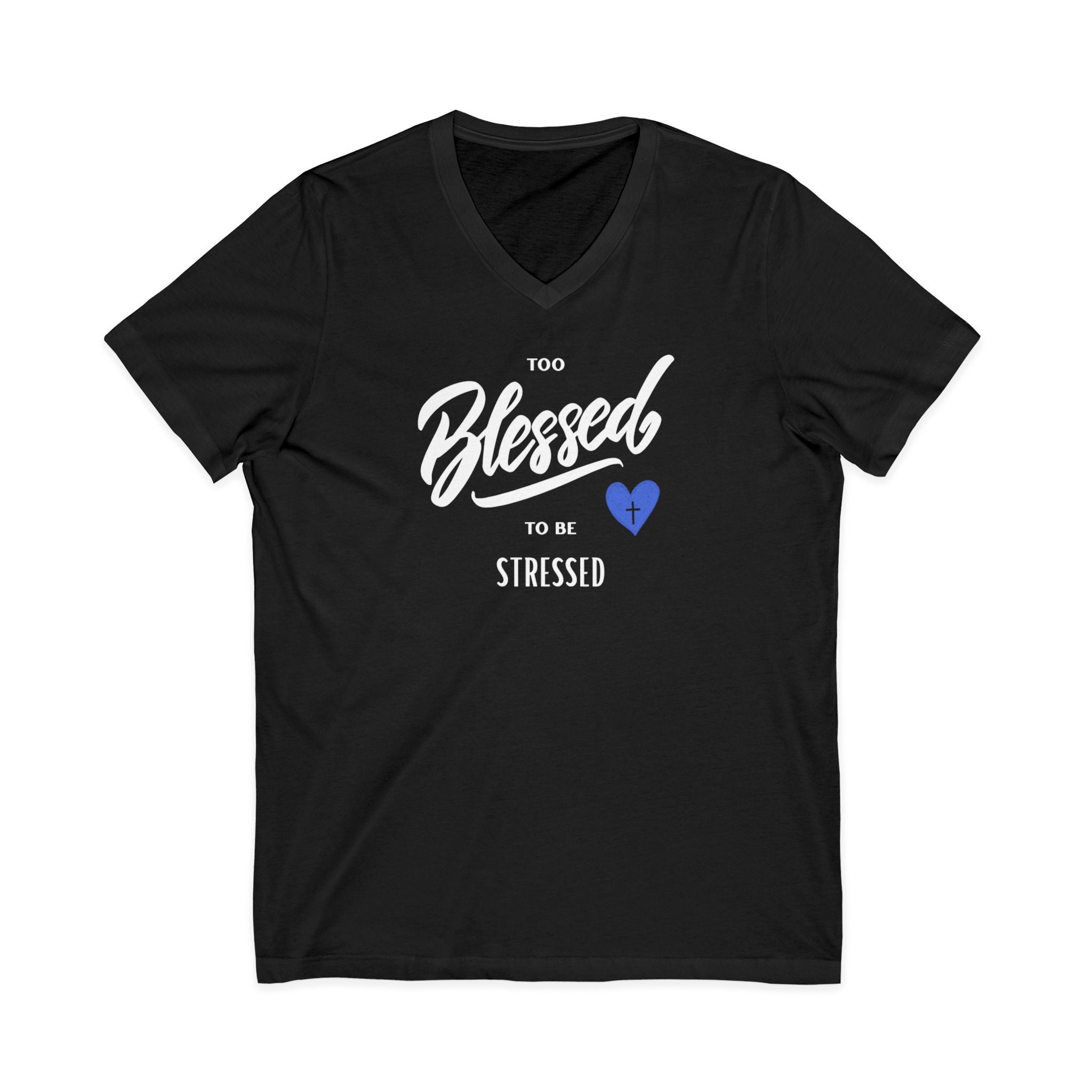 Unisex Jersey Short Sleeve V-Neck Tee