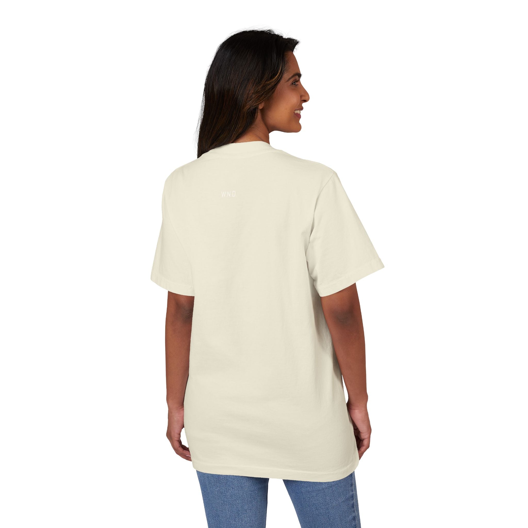 We Never Die T-Shirt — Minimalist Vintage Script Tee