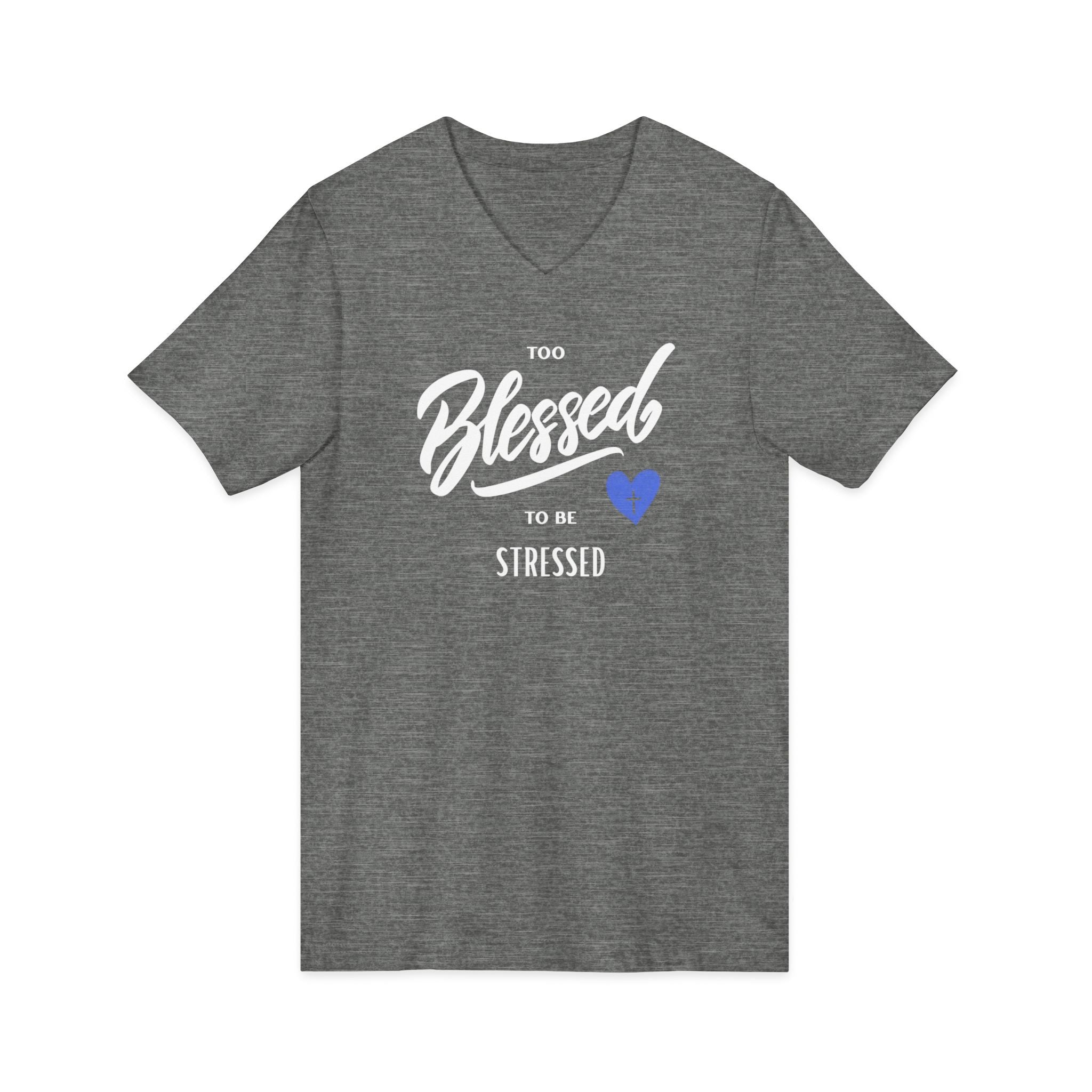 Unisex Jersey Short Sleeve V-Neck Tee