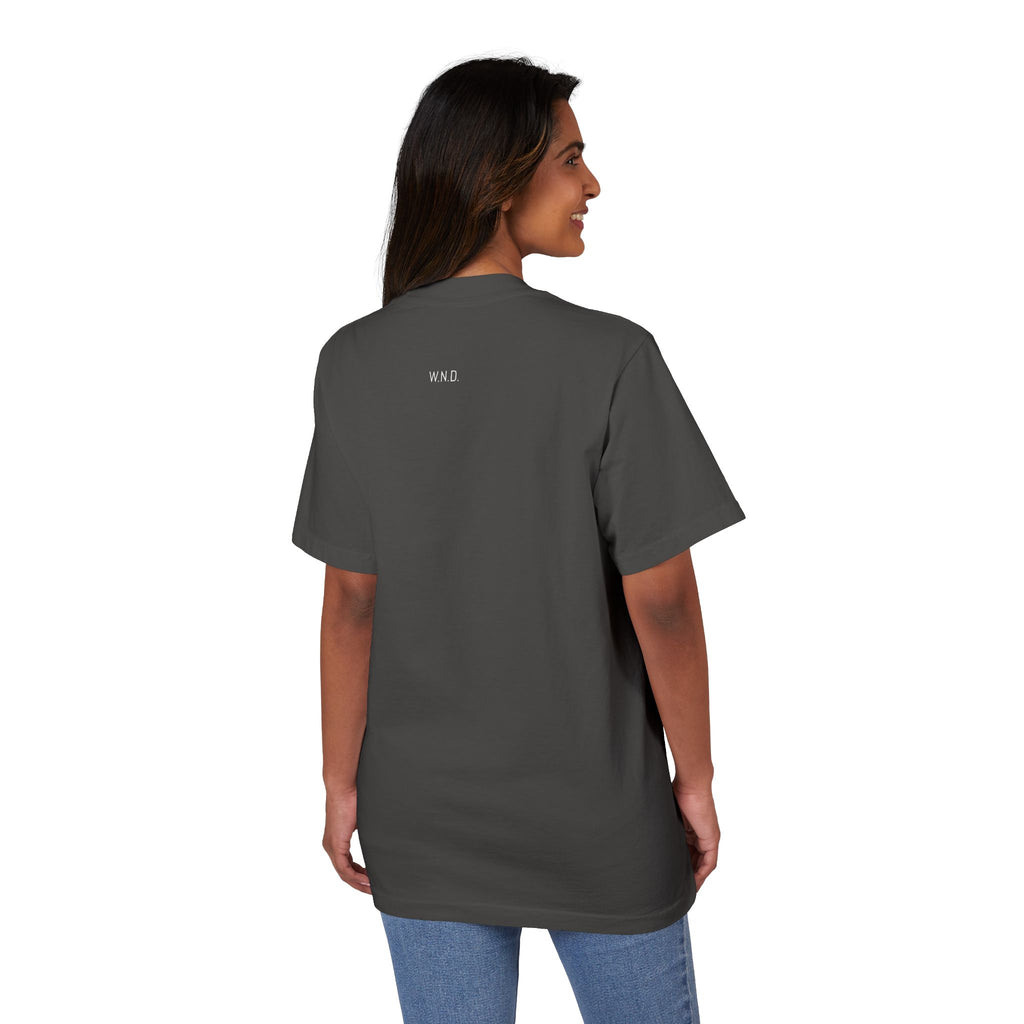 We Never Die T-Shirt — Minimalist Vintage Script Tee